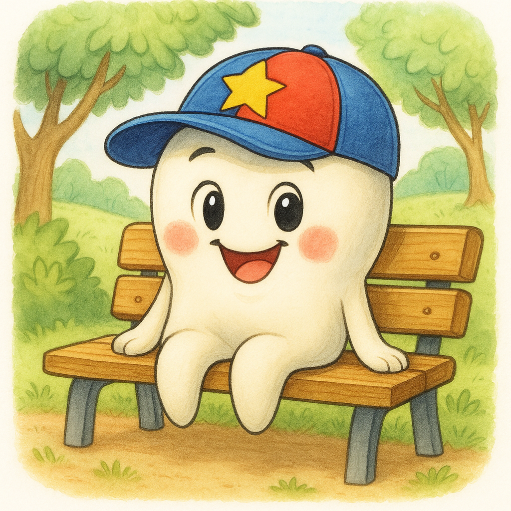Chilling on a bench