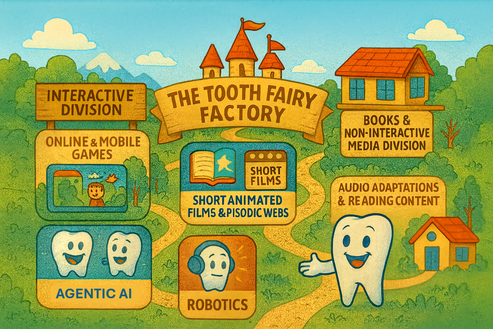 The Tooth Fairy Factory - Interactive Division and various media divisions